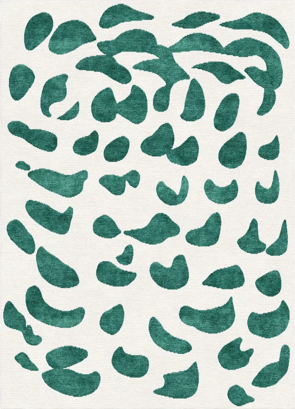 Flow green modern rug di Natalia Enze