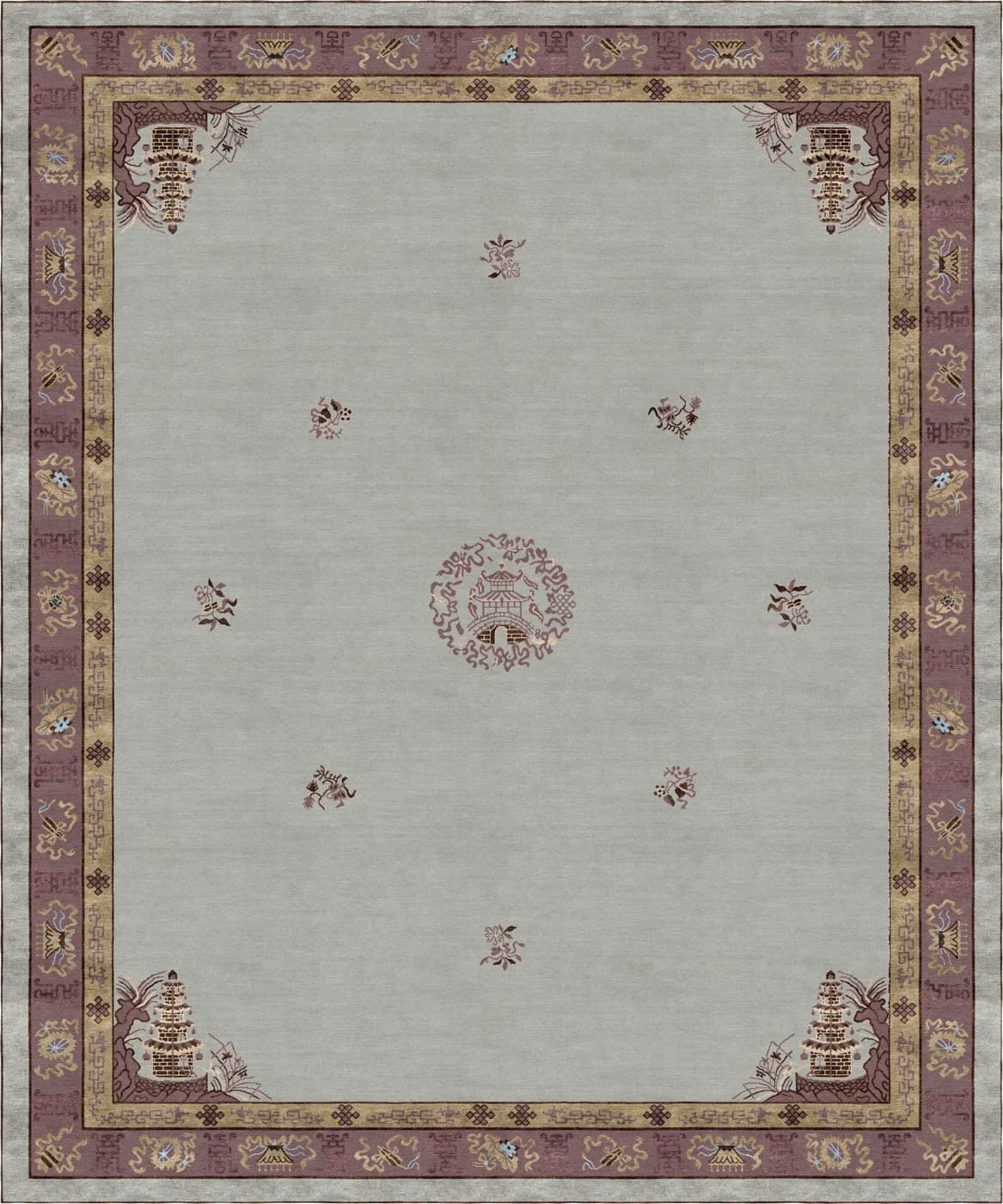 Four Seasons II Oriental Rug di Natalia Enze