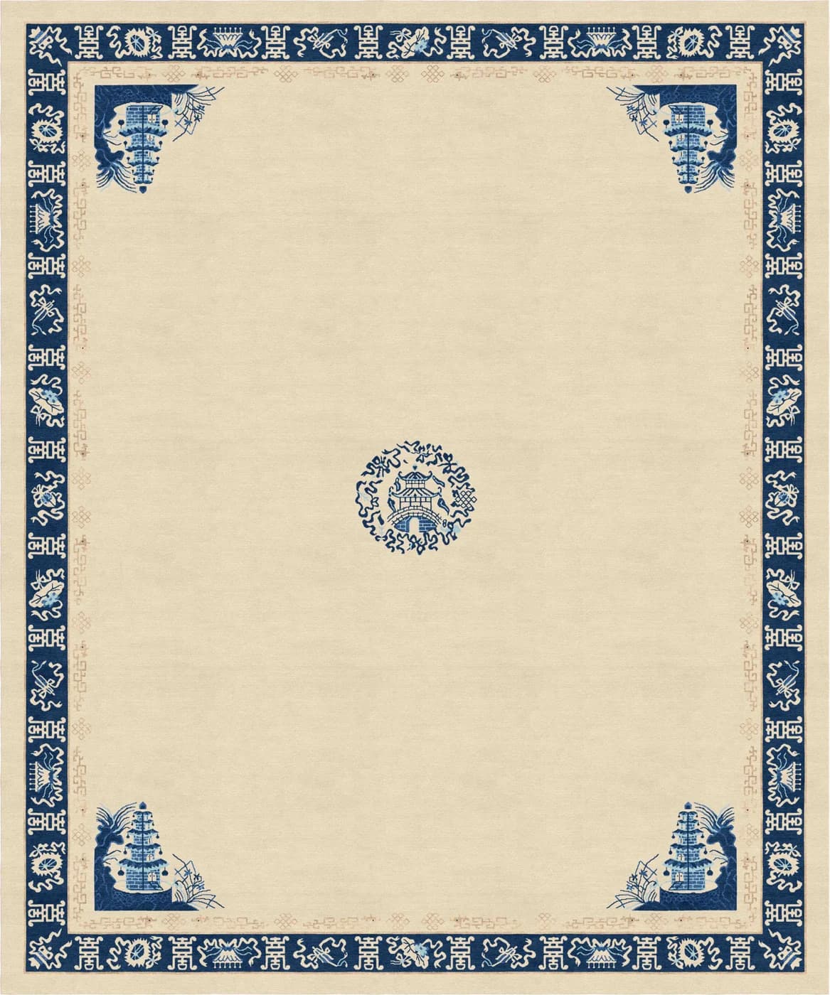 Four Seasons III Oriental Rug by Natalia Enze