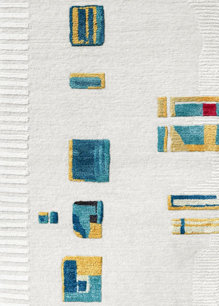 Fragment Blanc White Modern Rug di Natalia Enze, un’altra vista