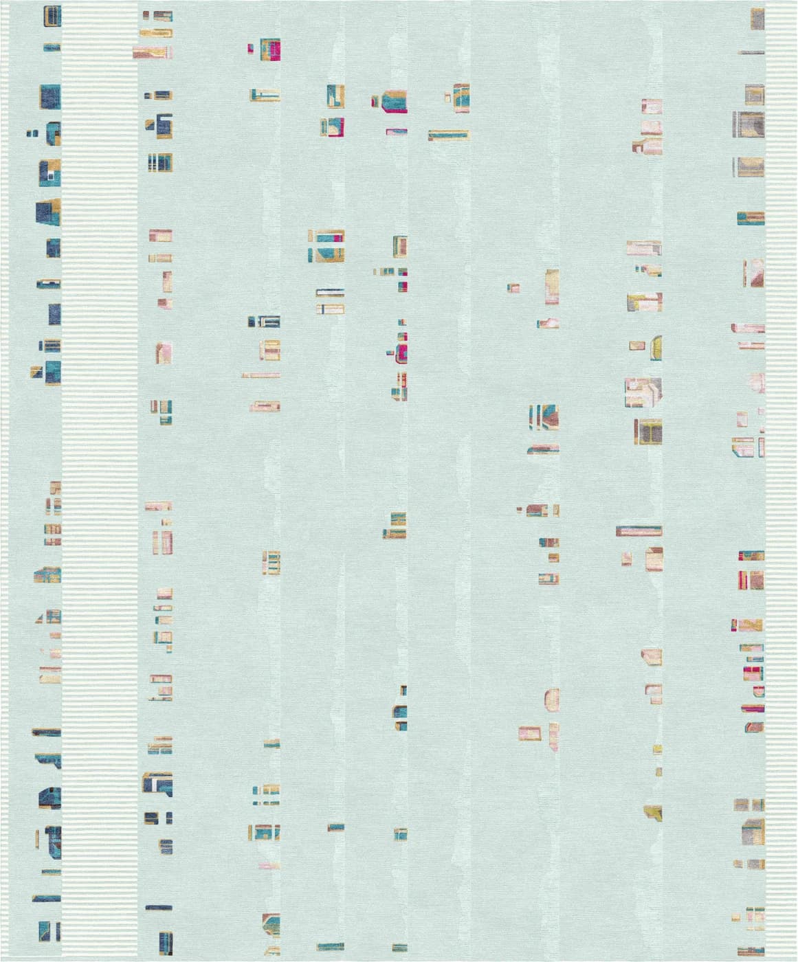Fragment Bleu Ivoire modern rug by Natalia Enze