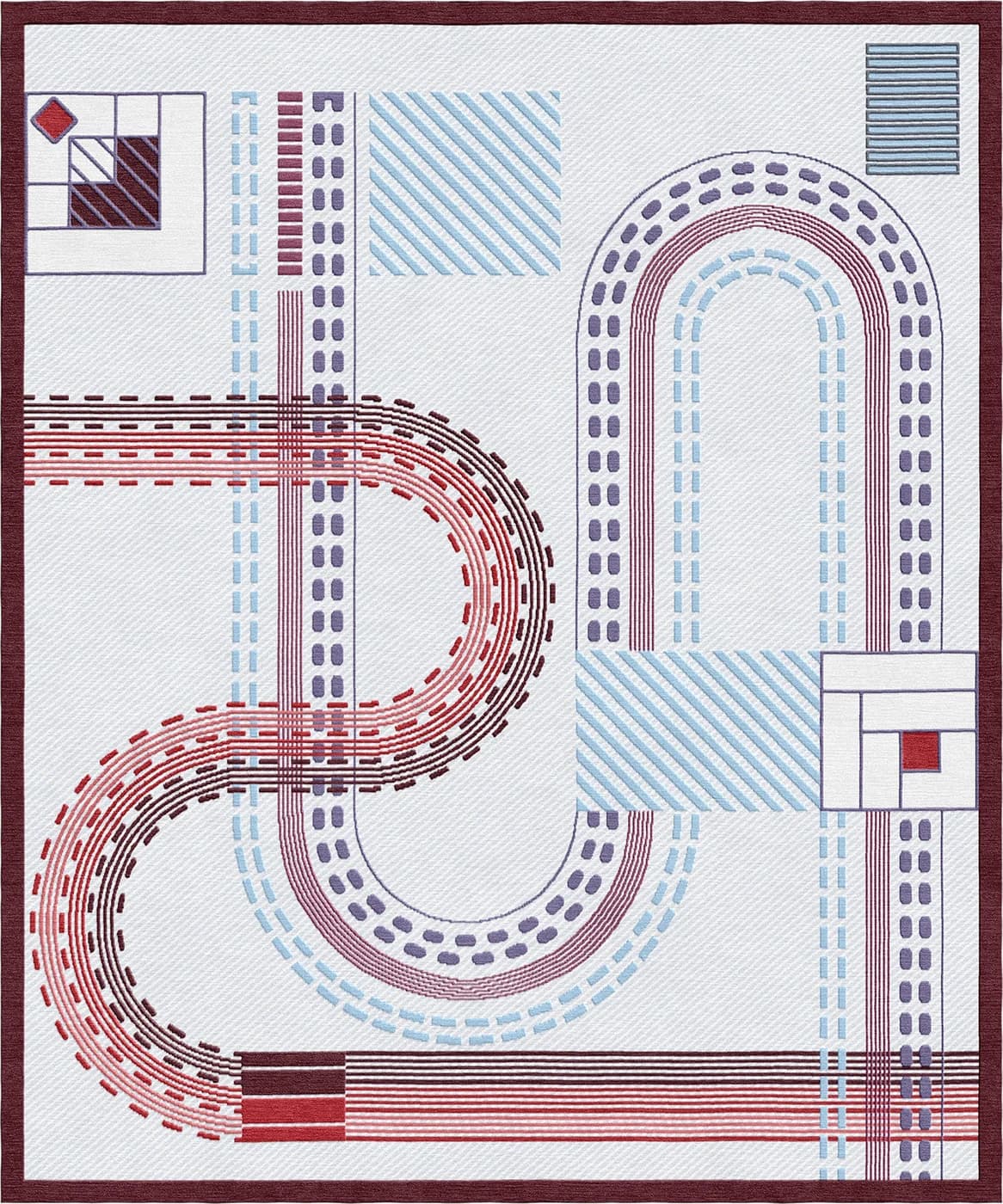 MATRIX III.IV Modern Rug by Natalia Enze