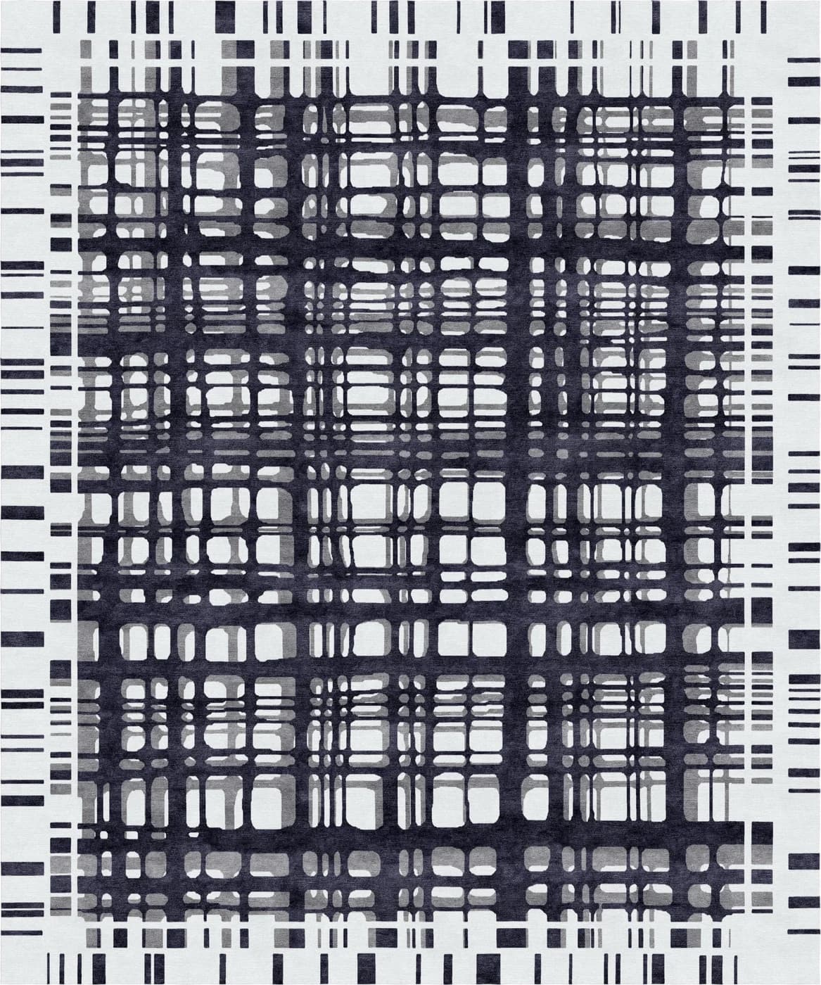 Overlap Ink Modern Rug by Natalia Enze
