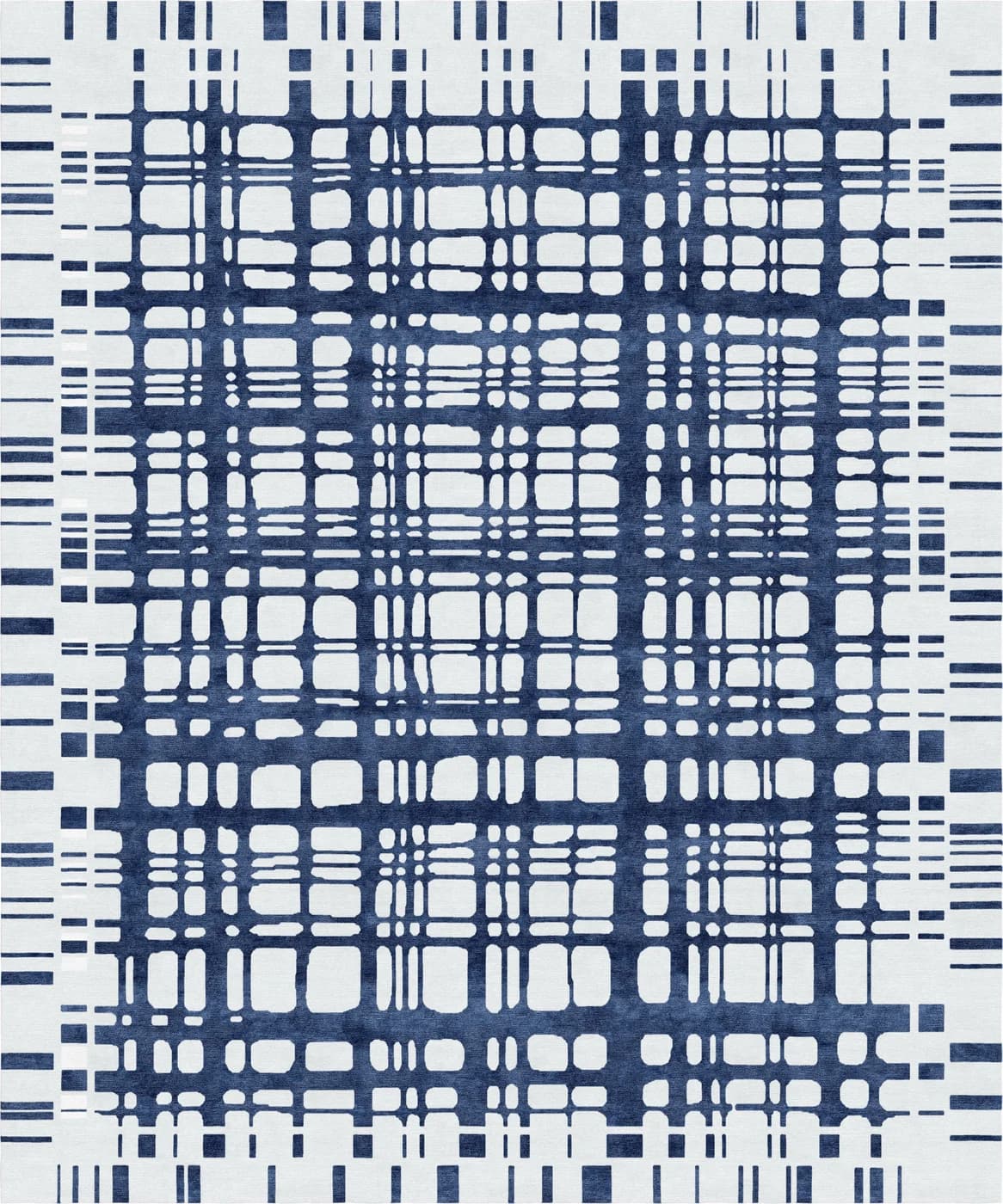 Overlap Navy modern rug di Natalia Enze