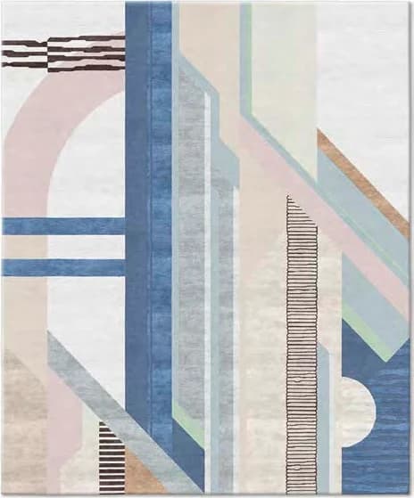 Structure V Modern Rug by Natalia Enze