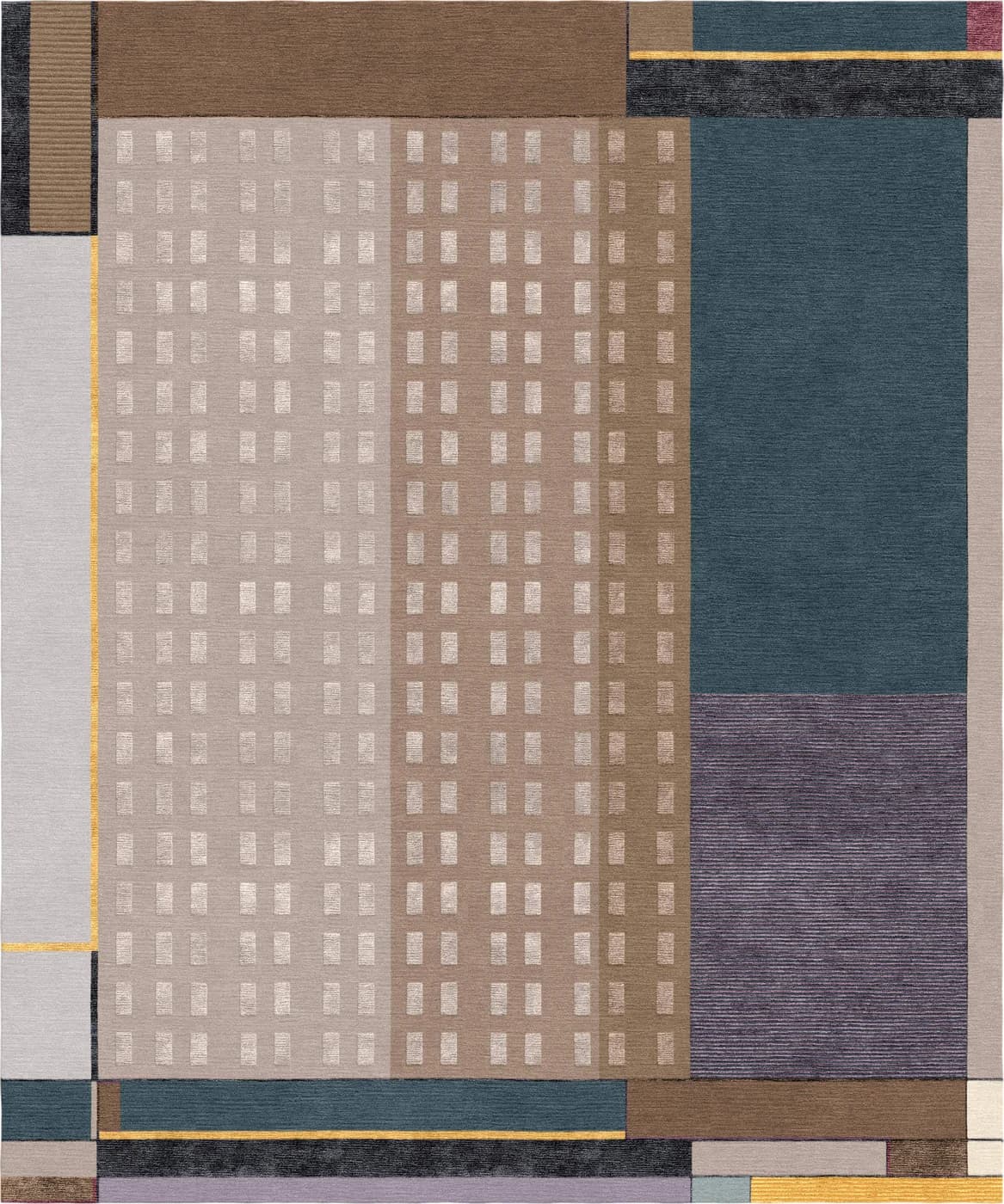 Structure VI Modern Rug by Natalia Enze