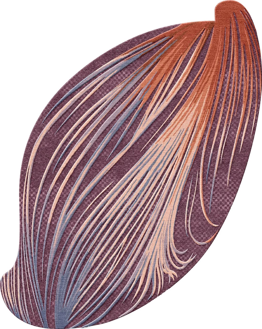 TRACE purple orange modern rug di Natalia Enze